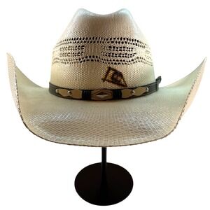 Summit Hats Straw Cowboy Hat‎ Vented Western Style Made In Mexico Size Large